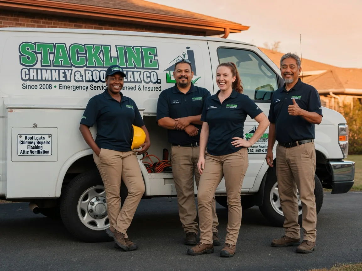 Chimney flashing repair company in Stella, NC